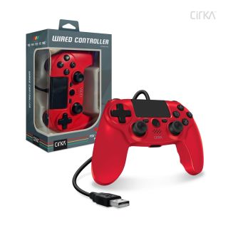 Playstation 4 Wired Controller - Red [Cirka] *NEW*