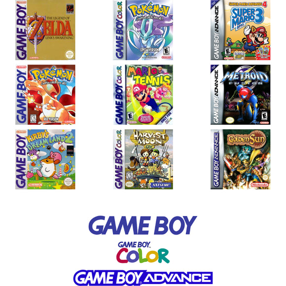 Game Boy, Game Boy Color, Game Boy Advance Games