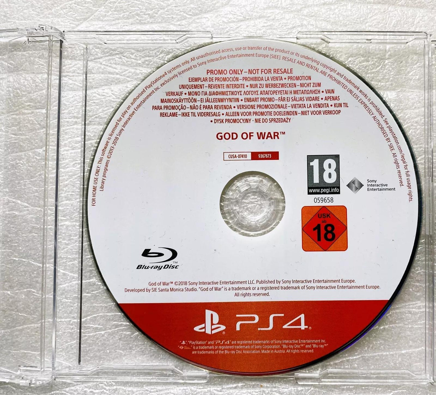 God Of War [Promo Not For Resale] - PAL Playstation 4 [Import]