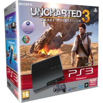 Playstation 3 Slim 320GB [Uncharted 3 Bundle] - PAL Console [Import]