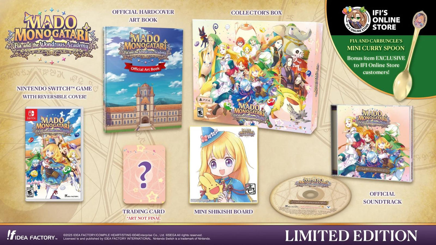 MADO MONOGATARI: Fia And The Wondrous Academy [Limited Edition] - Nintendo Switch