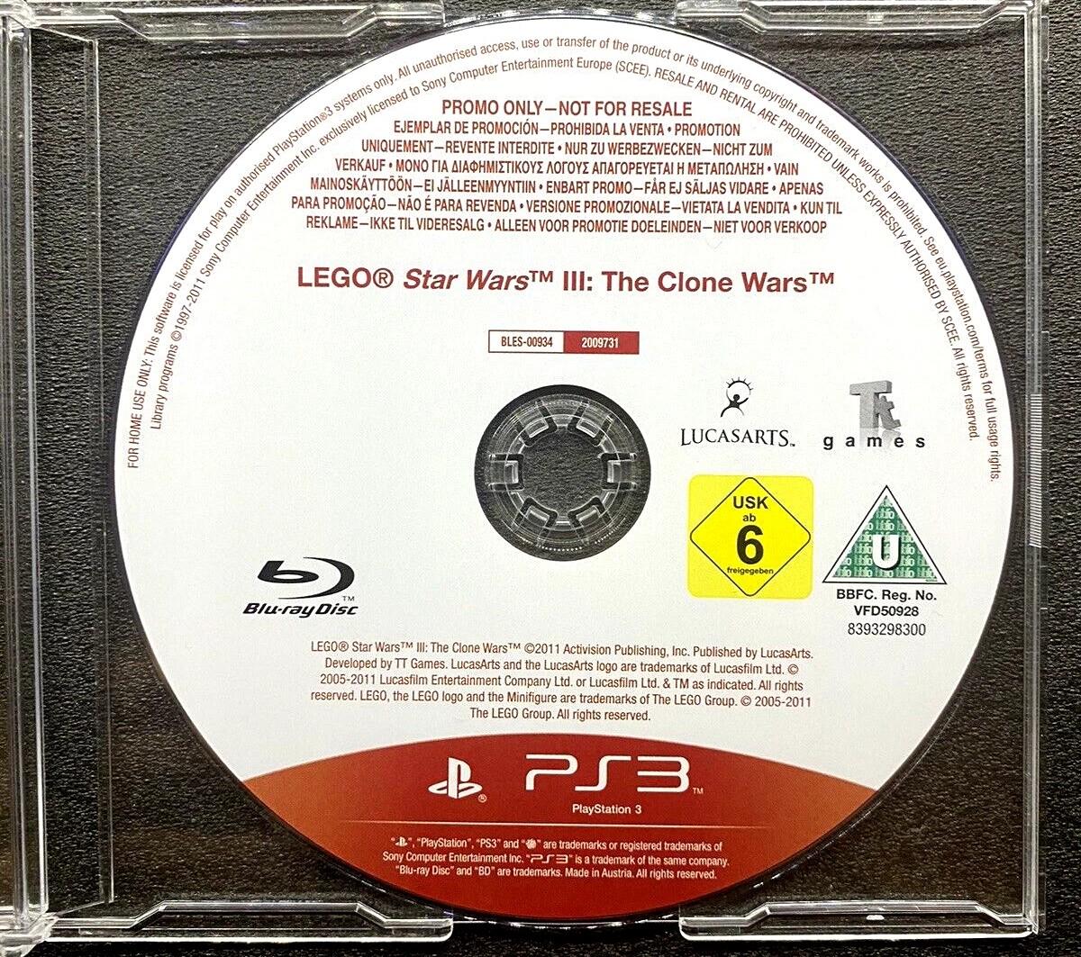 LEGO Star Wars III: The Clone Wars [Not For Resale] - PAL Playstation 3 [Import]