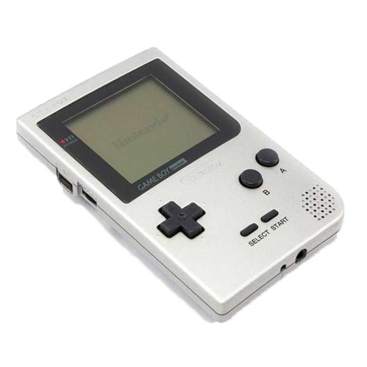 Silver Gameboy Pocket [Black Screen Frame] - Game Boy
