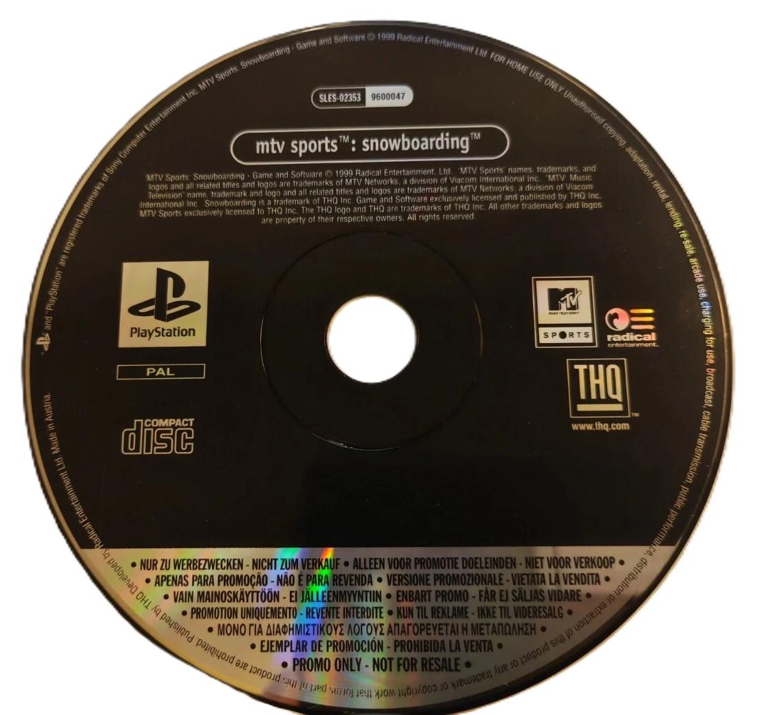 MTV Sports Snowboarding [Not For Resale] - PAL Playstation [Import]