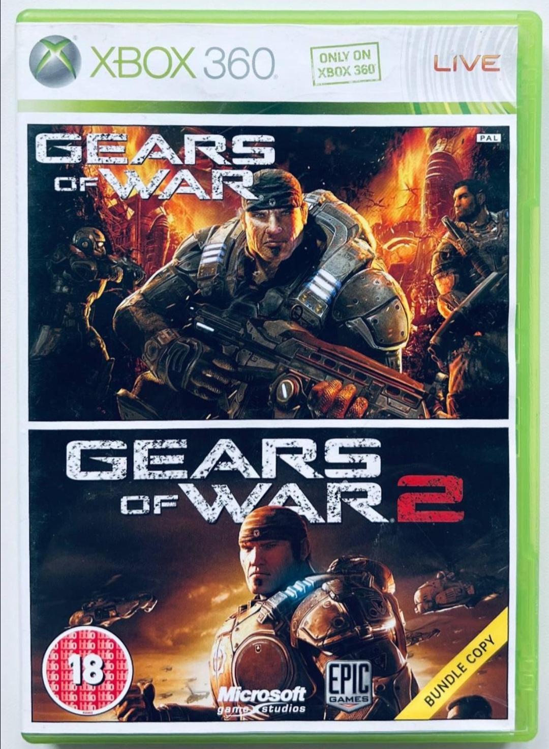 Gears Of War + Gears Of War 2 Double Pack [Bundle Copy] - PAL Xbox 360 [Import]