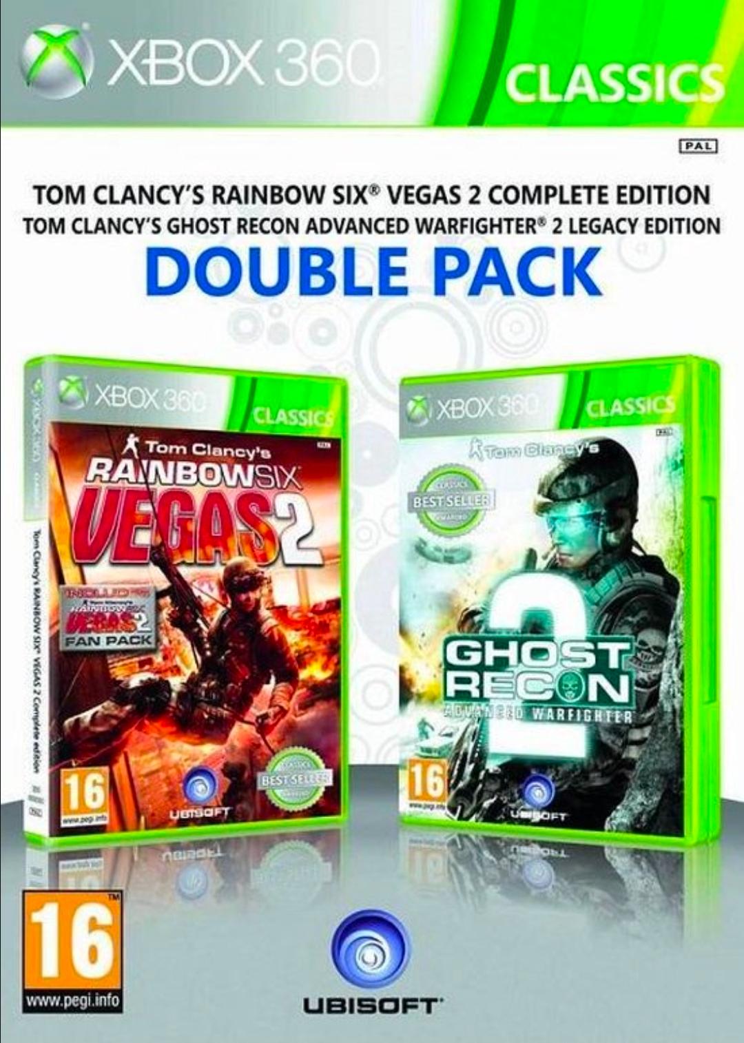 Rainbow Six: Vegas 2 Complete Edition + Ghost Recon: Advanced Warfighter 2 [Double Pack] - PAL Xbox 360 [Import]