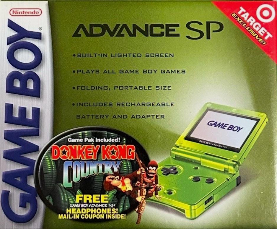 Lime Gameboy Advance SP [Donkey Kong Country Bundle] - Game Boy Advance