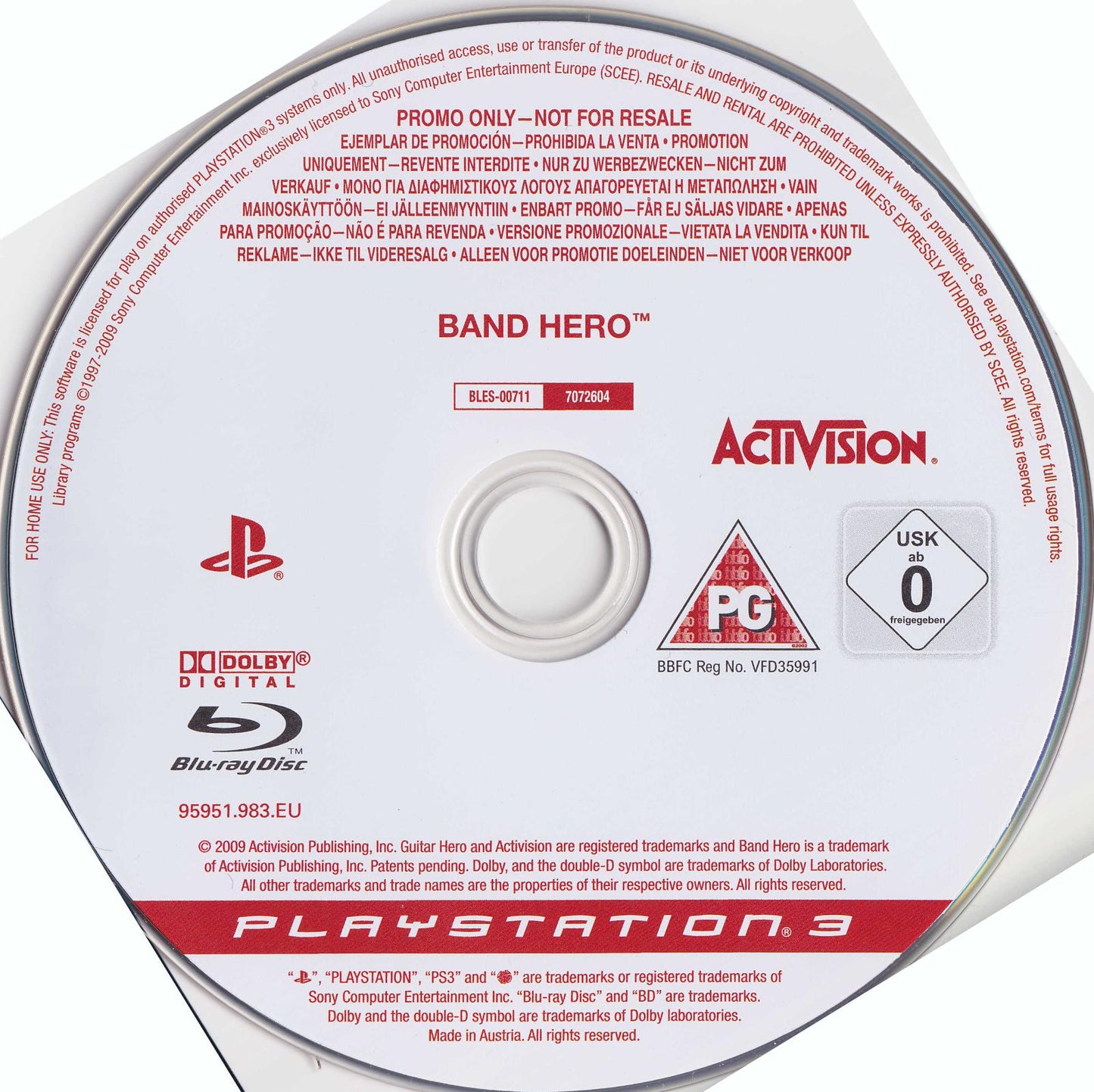 Band Hero [Not For Resale] - PAL Playstation 3 [Import]