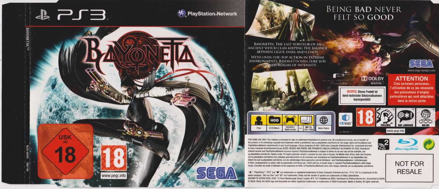 Bayonetta [Not For Resale] - PAL Playstation 3 [Import]