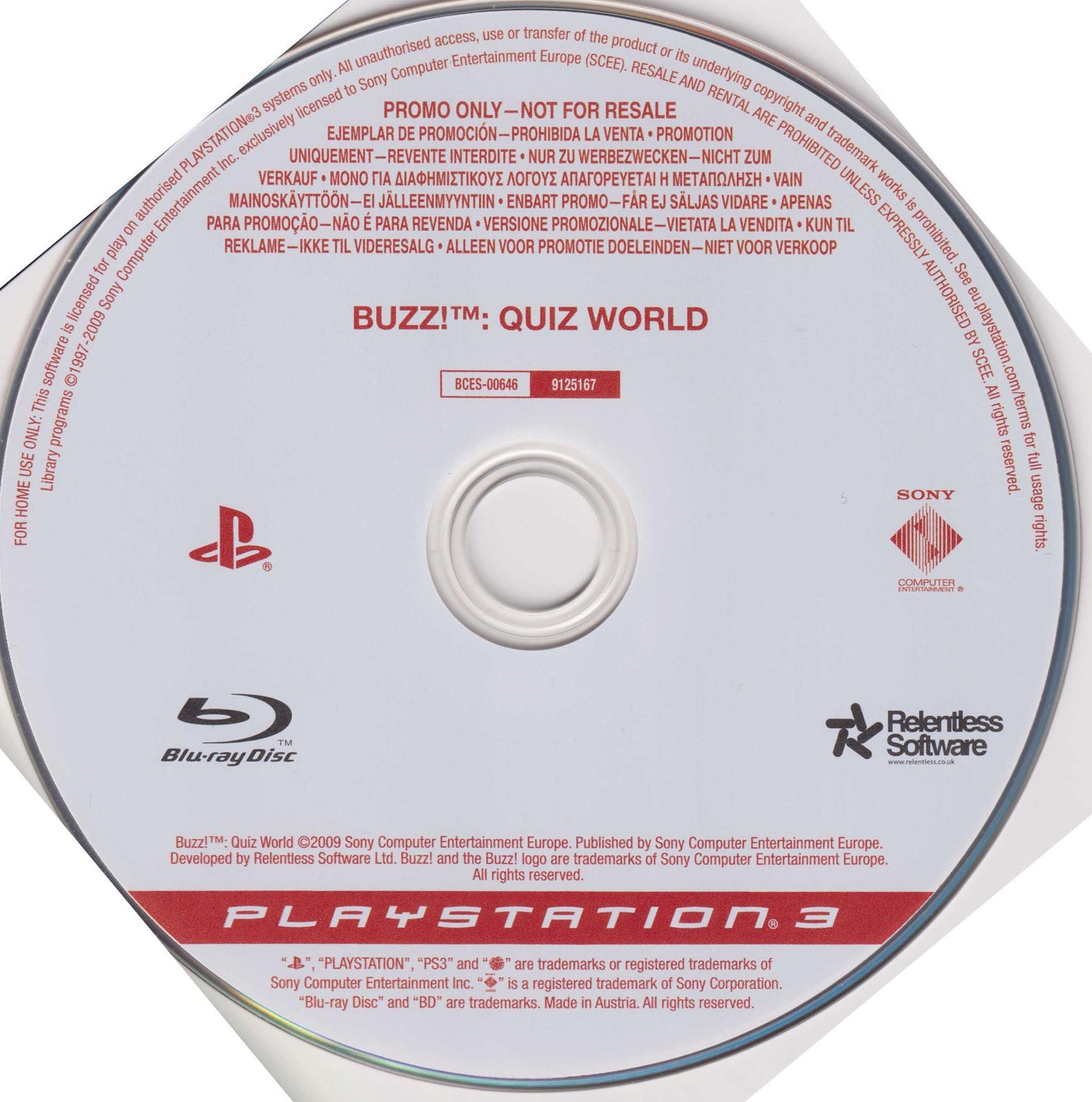 Buzz!: Quiz World [Not For Resale] - PAL Playstation 3 [Import]