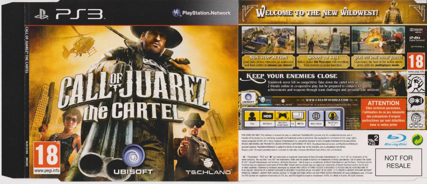 Call Of Juarez: The Cartel [Not For Resale] - PAL Playstation 3 [Import]
