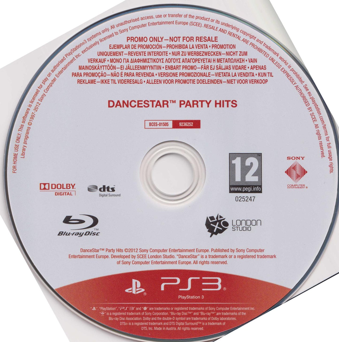 DanceStar Party Hits [Not For Resale] - PAL Playstation 3 [Import]