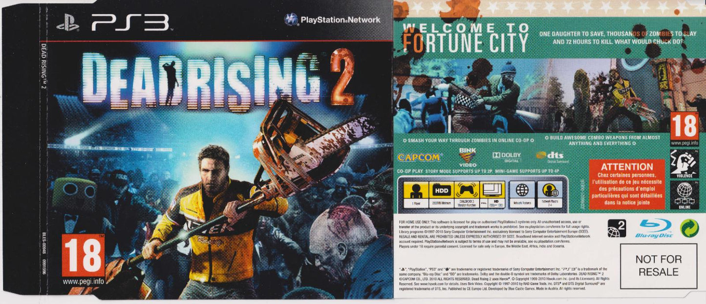Dead Rising 2 [Not For Resale] - PAL Playstation 3 [Import]
