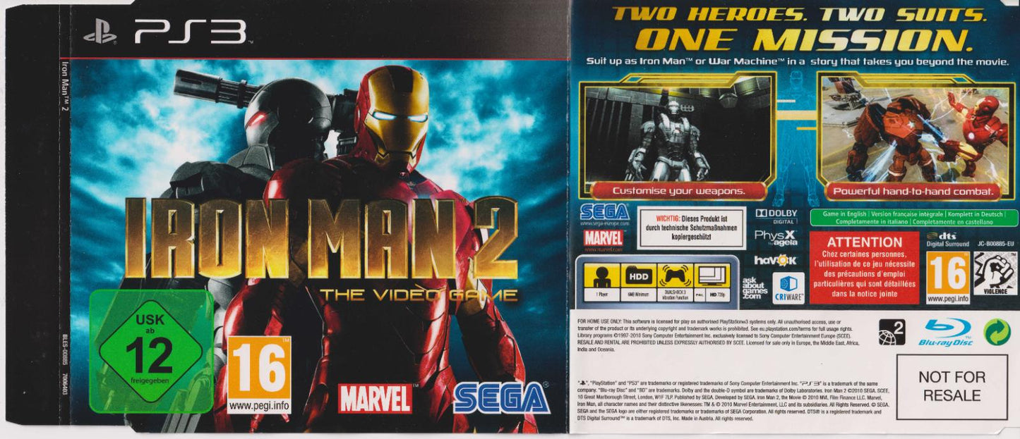 Iron Man 2 [Not For Resale] - PAL Playstation 3 [Import]