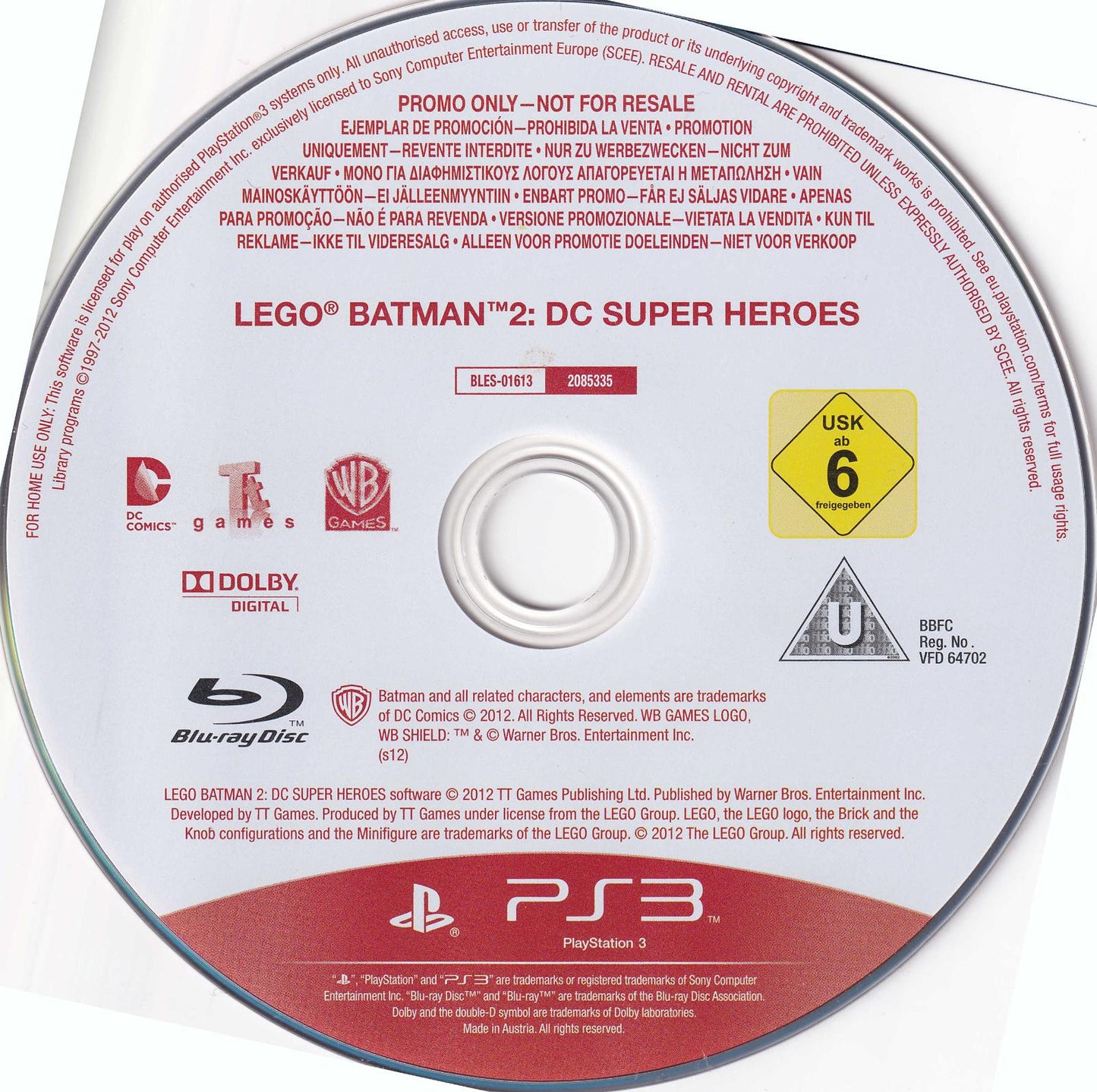 LEGO Batman 2: DC Super Heroes [Not For Resale] - PAL Playstation 3 [Import]