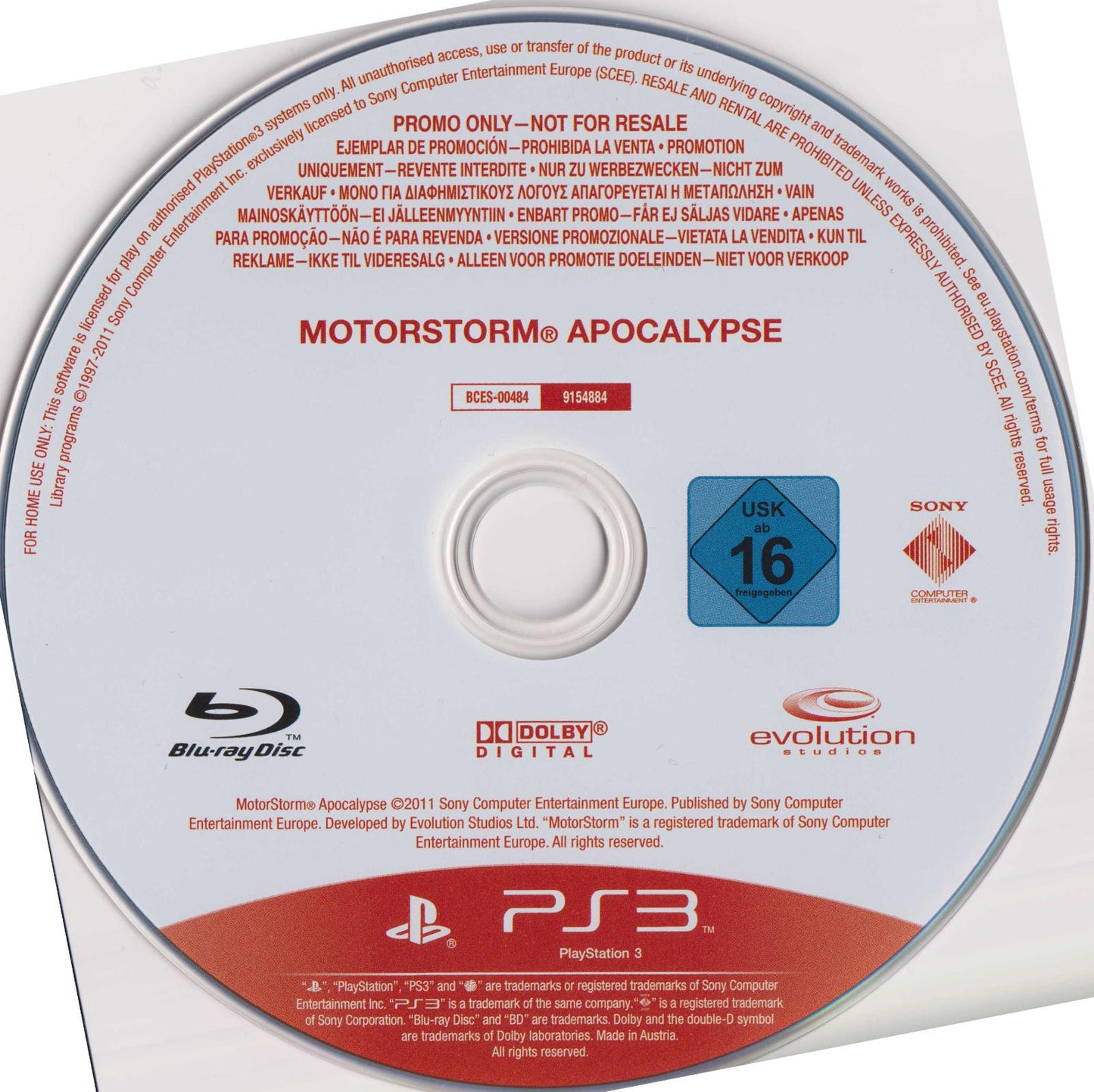 MotorStorm: Apocalypse [Not For Resale] - PAL Playstation 3 [Import]