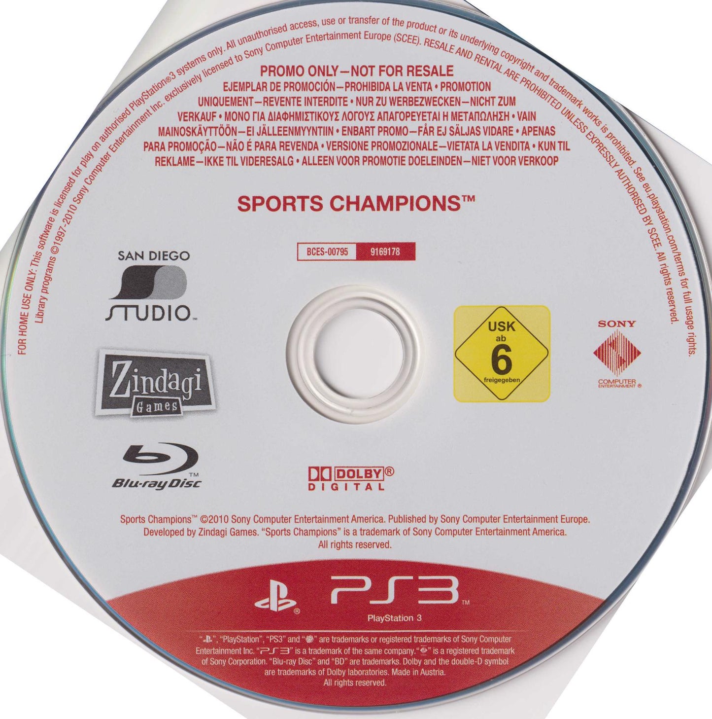 Sports Champions [Not For Resale] - PAL Playstation 3 [Import]