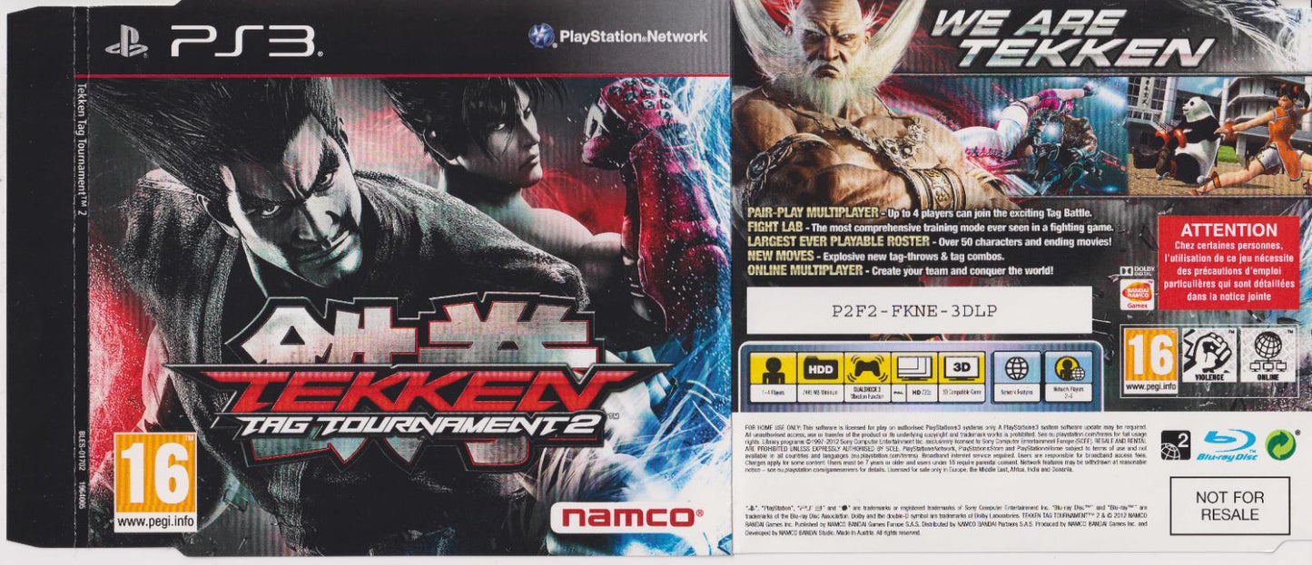 Tekken Tag Tournament 2 [Not For Resale] - PAL Playstation 3 [Import]