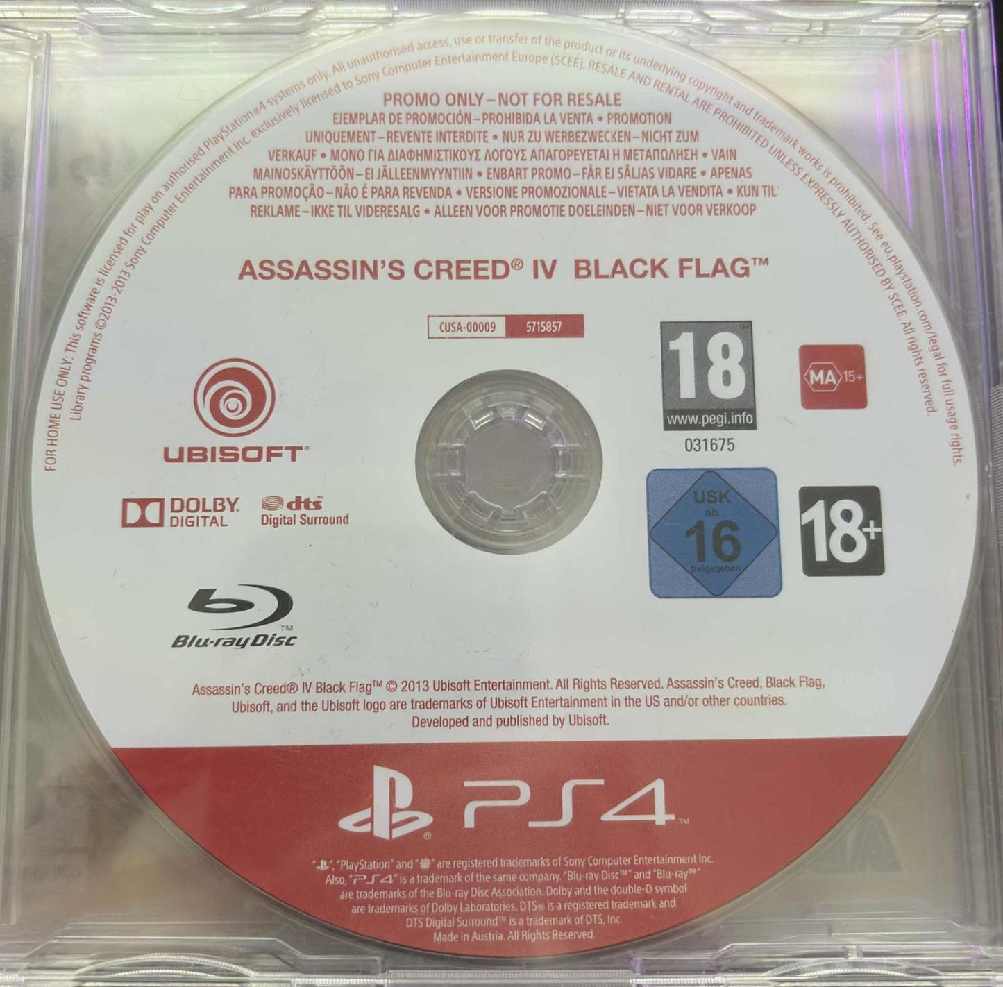 Assassin's Creed IV Black Flag [Promo Not For Resale] - PAL Playstation 4 [Import]