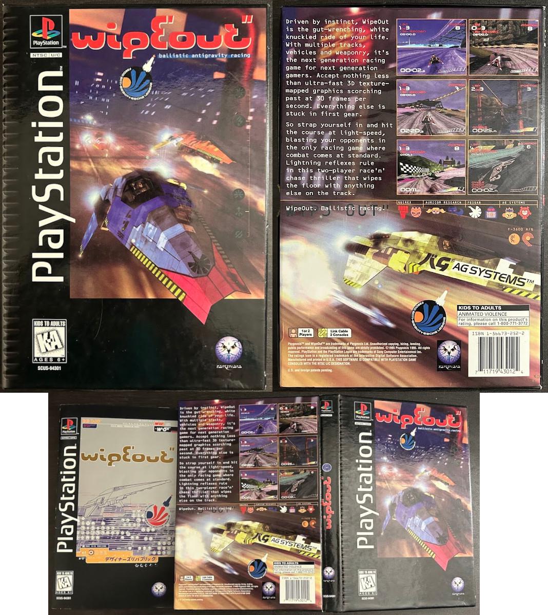 Wipeout [Long Box 2nd Print] - PlayStation