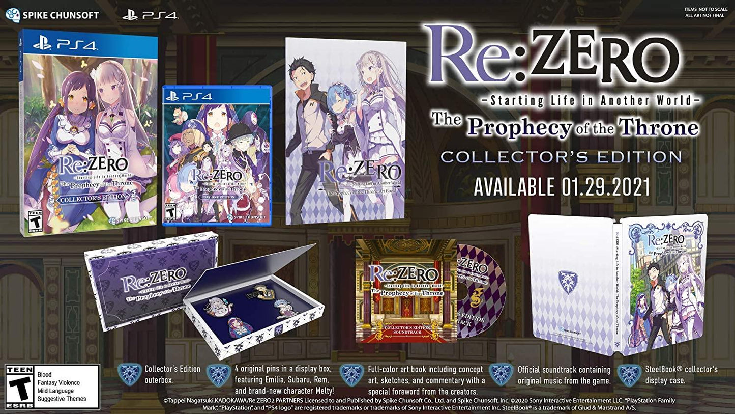 Re:ZERO: The Prophecy of the Throne [Collector's Edition] - PlayStation 4