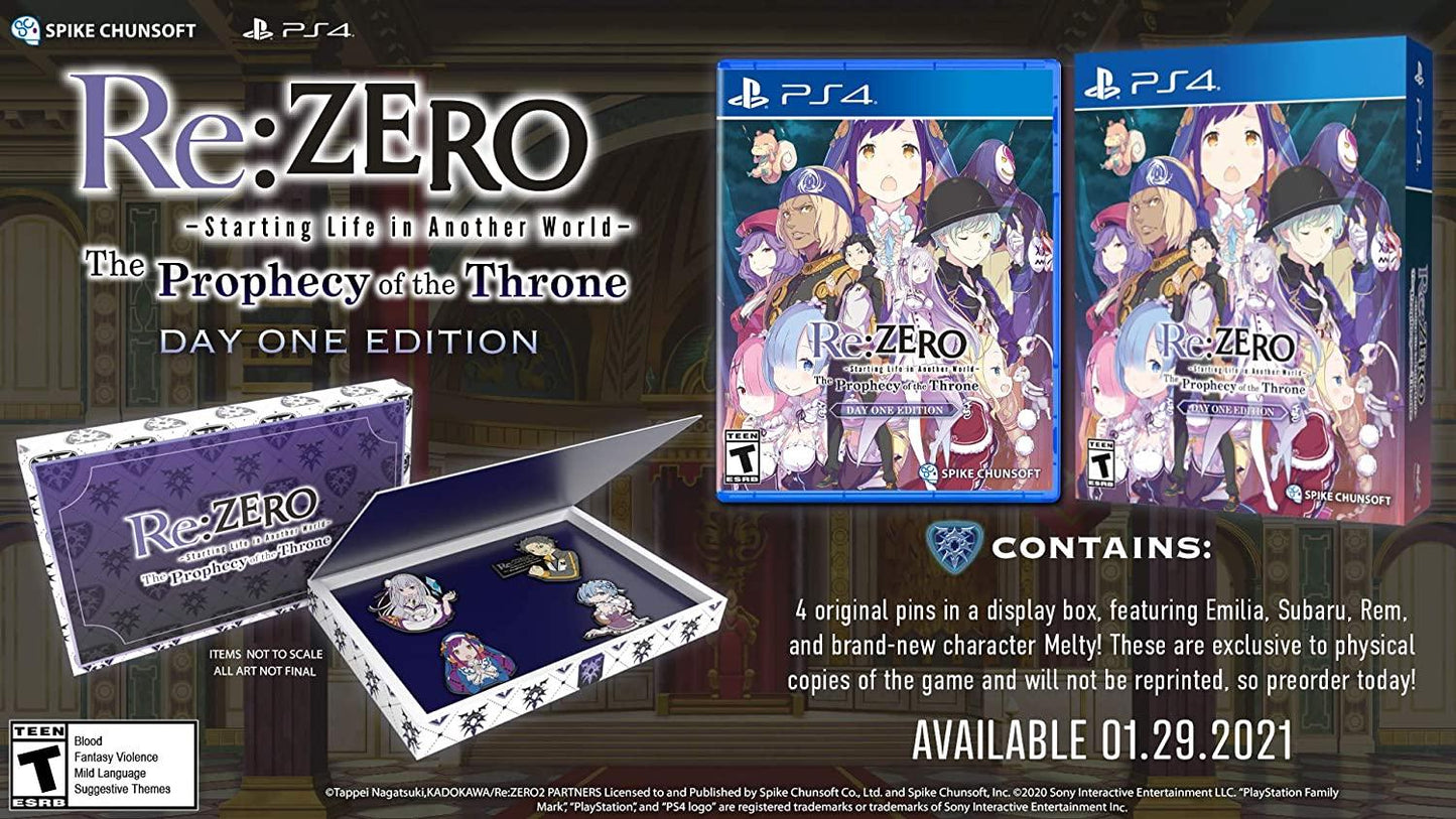 Re:ZERO: The Prophecy of the Throne [Day One Edition] - PlayStation 4