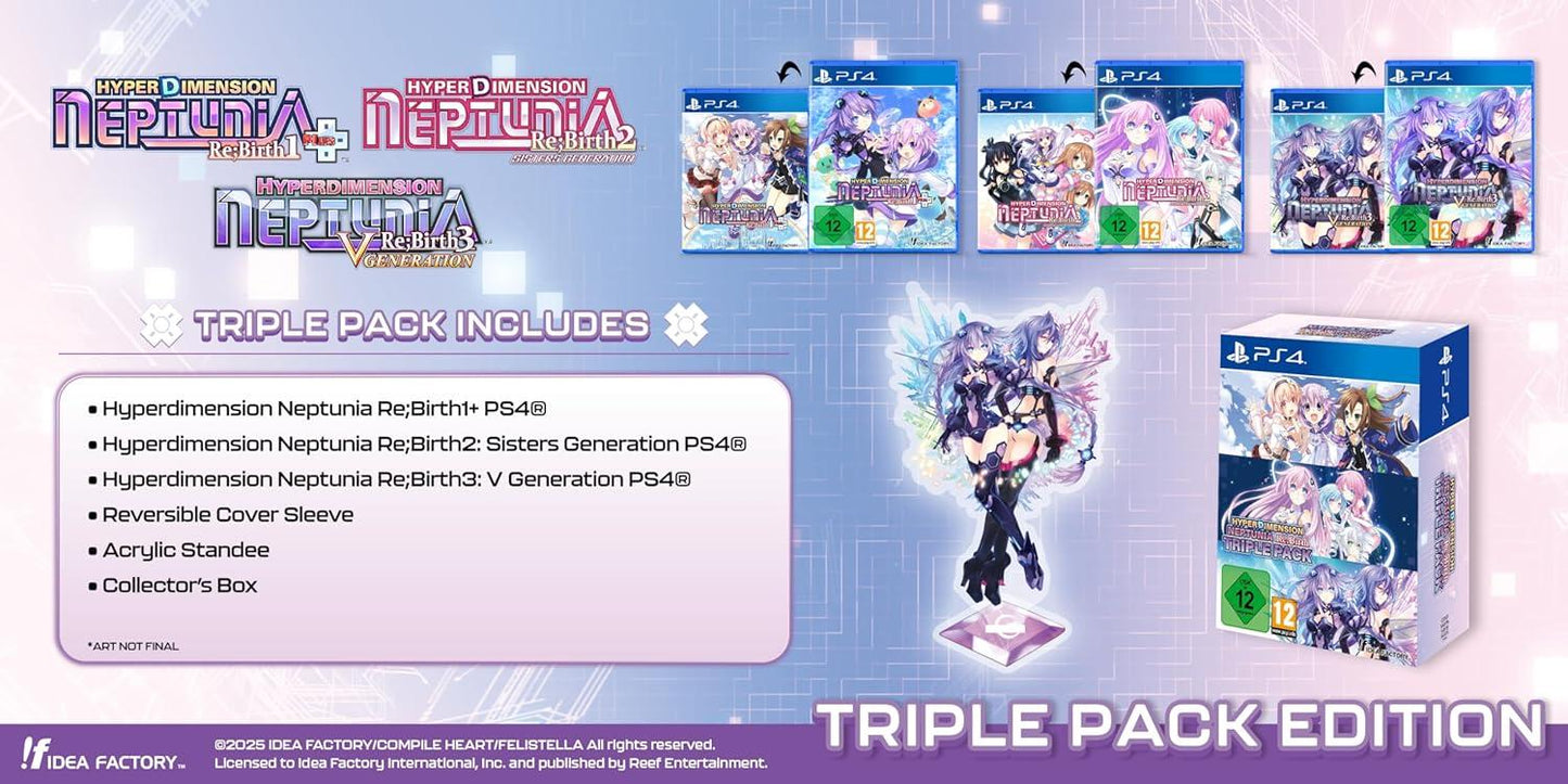 Hyperdimension Neptunia Re;Birth Triple Pack - PAL Playstation 4 [Import]