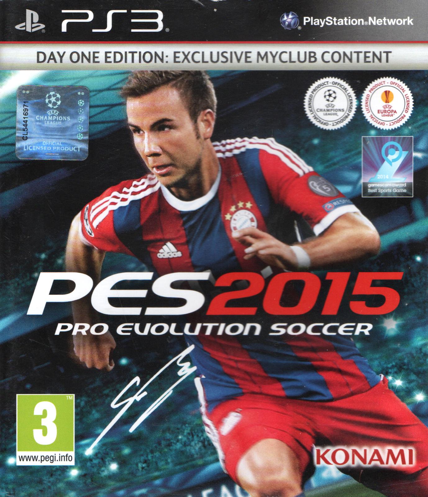 Pro Evolution Soccer 2015 [Day One Edition] - PAL Playstation 3 [Import]