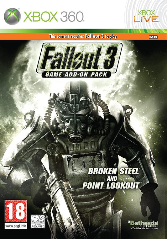 Fallout 3 Add-On Broken Steel And Point Lookout - PAL Xbox 360 [Import]
