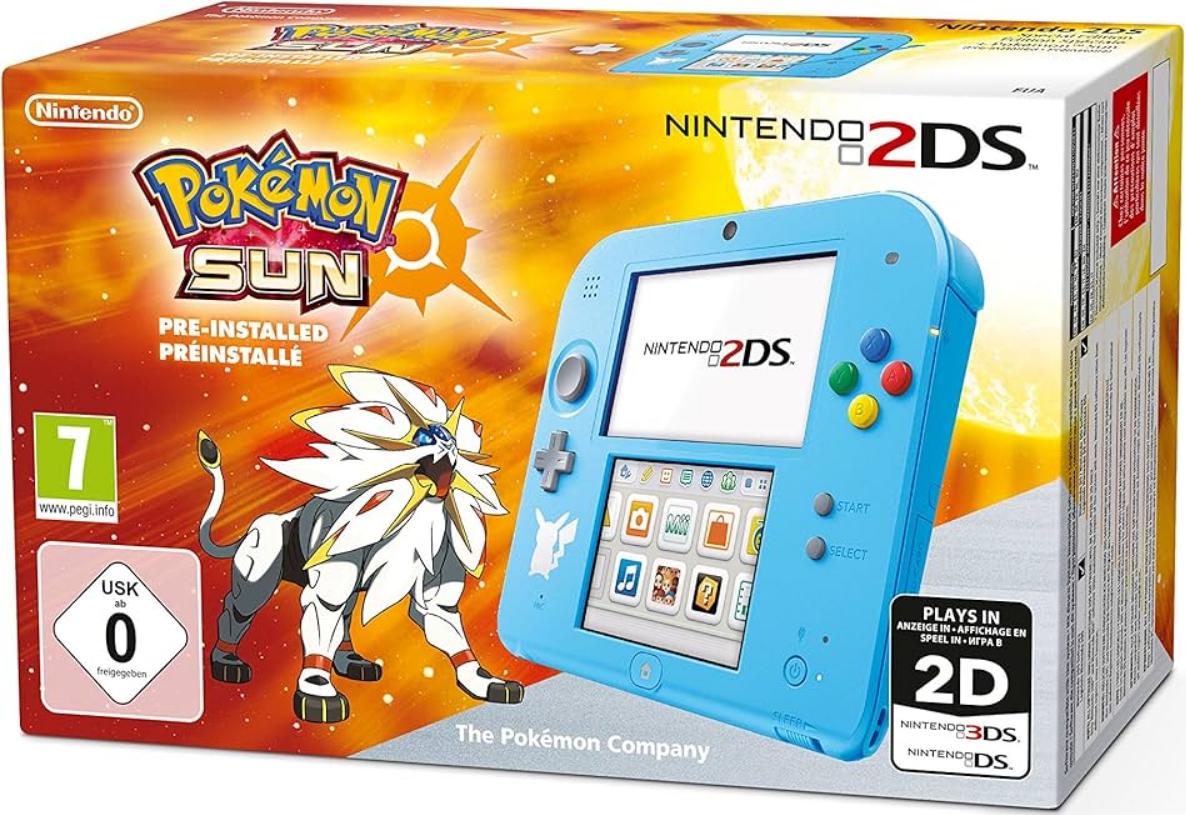 Nintendo 2DS Special Edition [Pokemon Sun Pre-installed] - Nintendo 3DS
