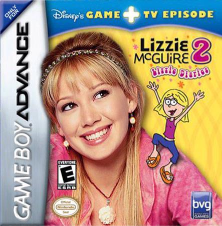 Disneys Lizzie McGuire 2 Lizzie Diaries Game + TV Episode - Game Boy Advance