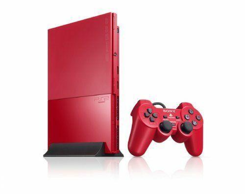 Cinnabar Red Slim Playstation 2 System - JP Console [Import]