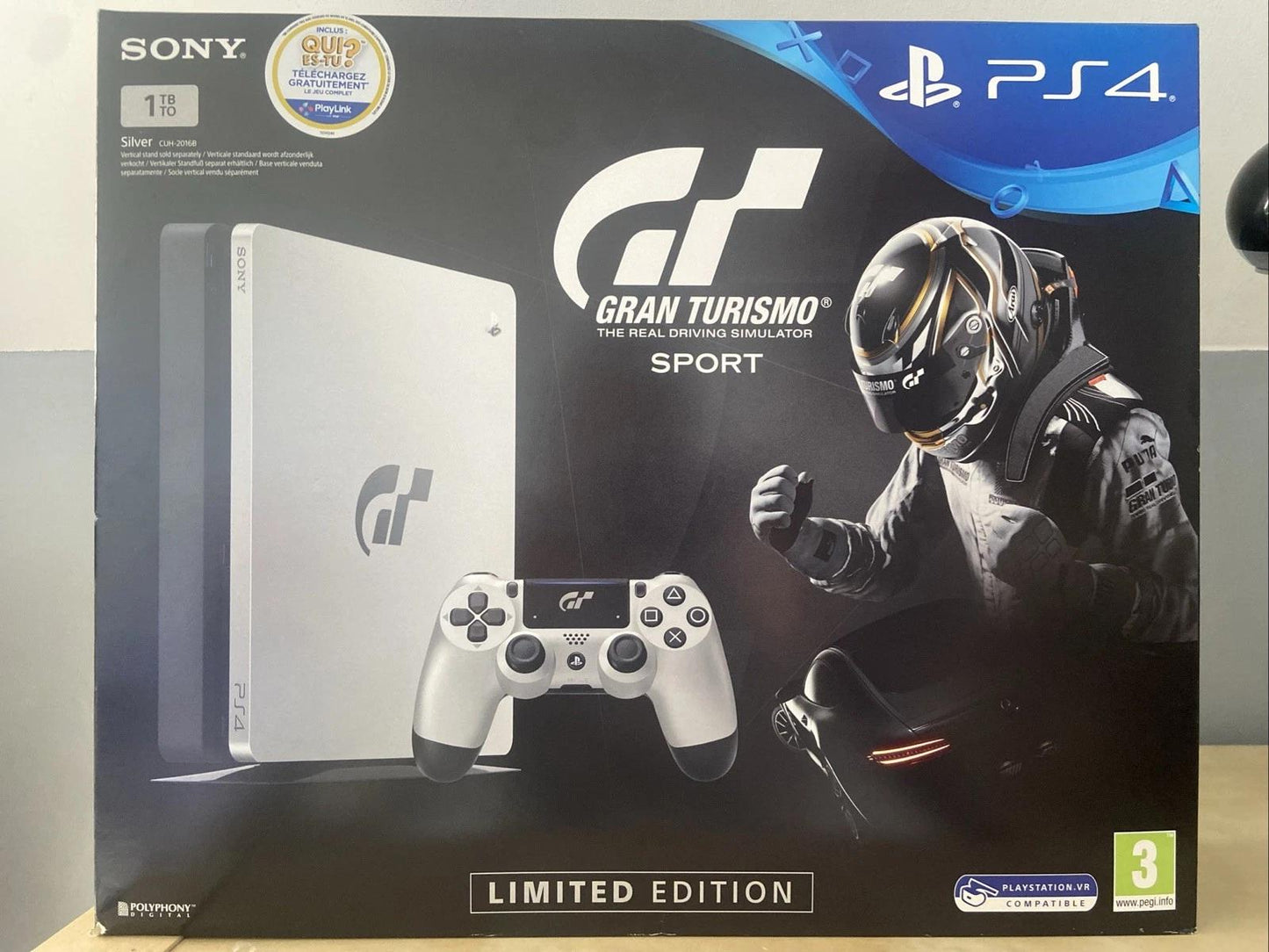 PlayStation 4 Slim 1TB Gran Turismo Sport Edition Console - PAL Console [Import]