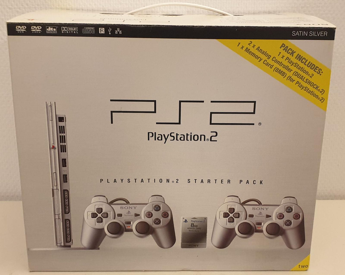 Playstation 2 Slim Starter Pack [Silver] - PAL Console [Import]