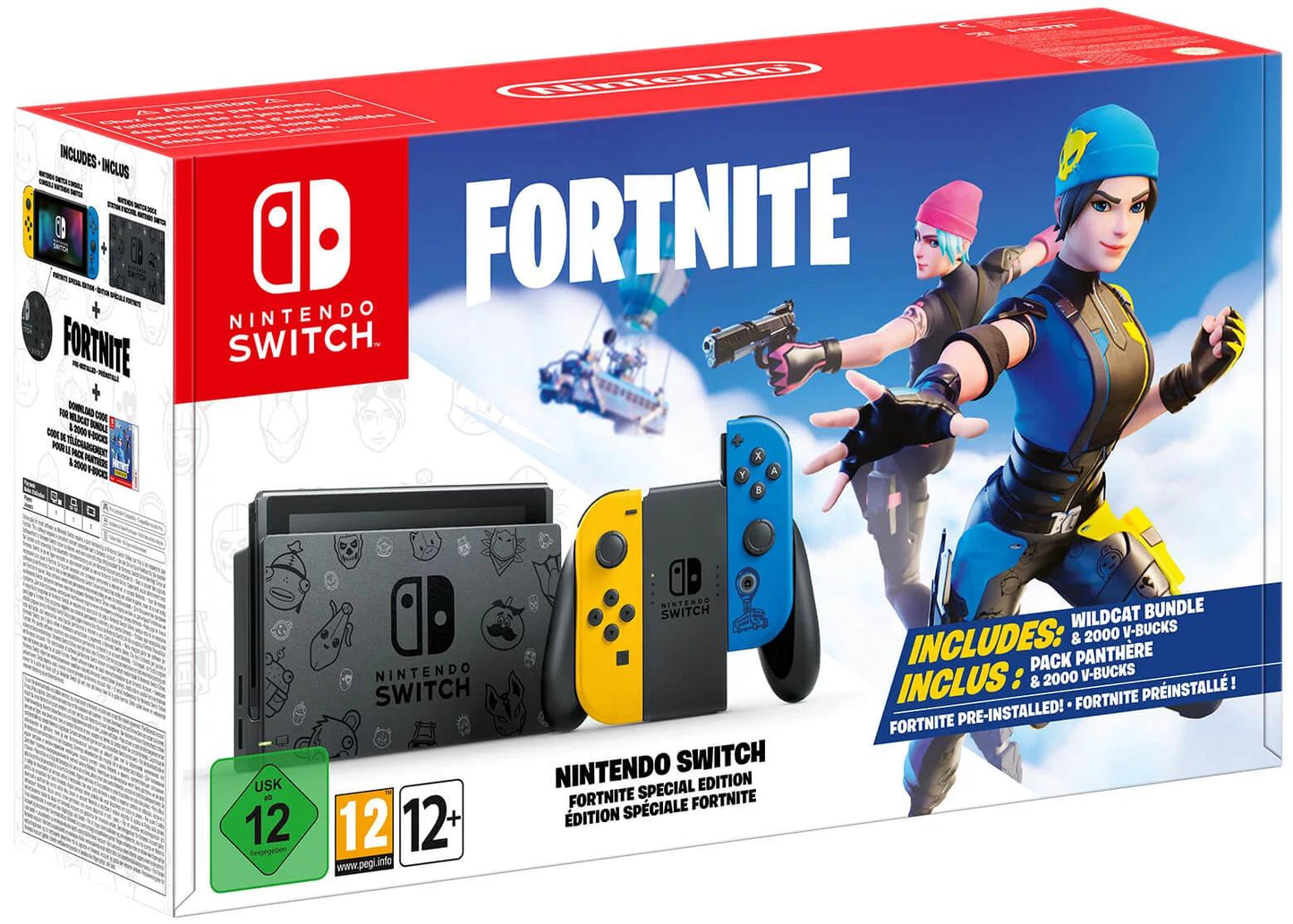 Nintendo Switch Fortnite Wildcat Bundle - PAL Console [Import]