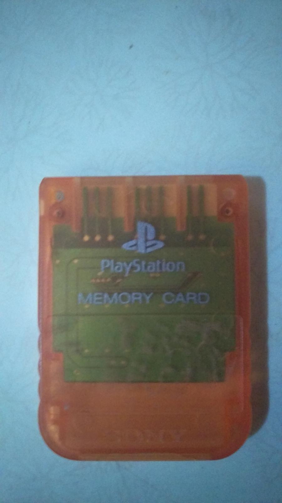 PS1 Memory Card [Clear Red] - PlayStation