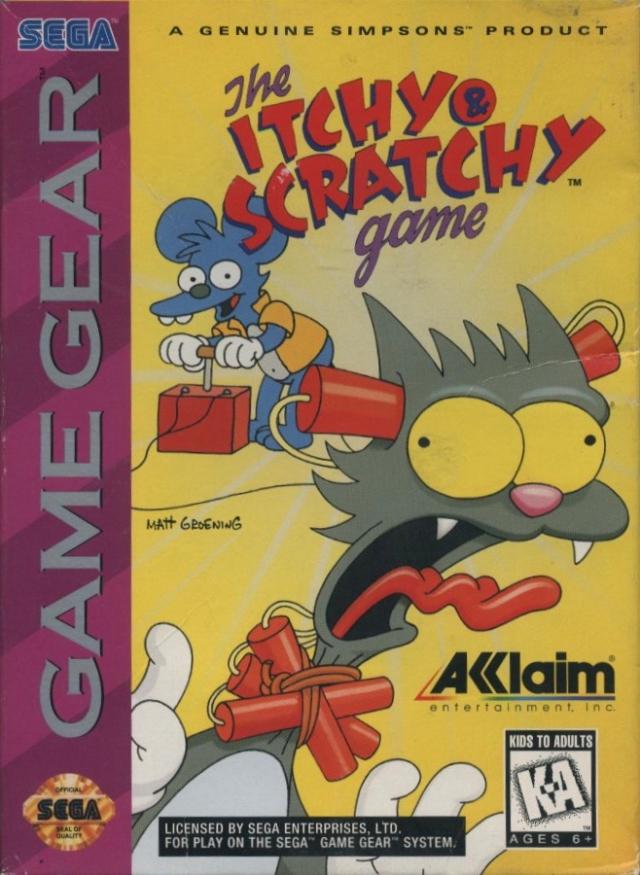 Itchy and Scratchy Game - Sega Game Gear