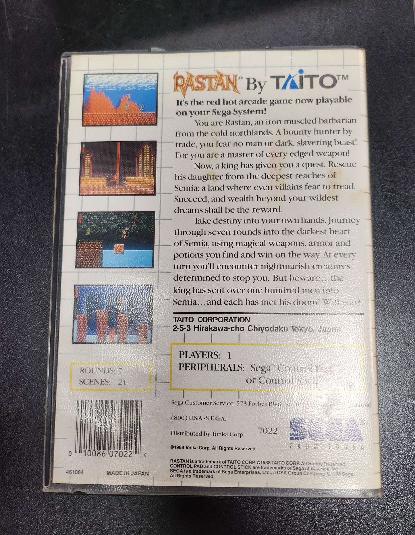 Rastan - Sega Master System
