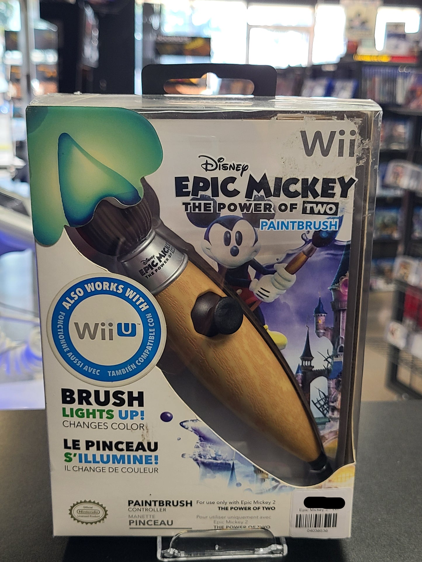 Epic Mickey The Power of Two Paint Brush Accessory - Nintendo Accessories