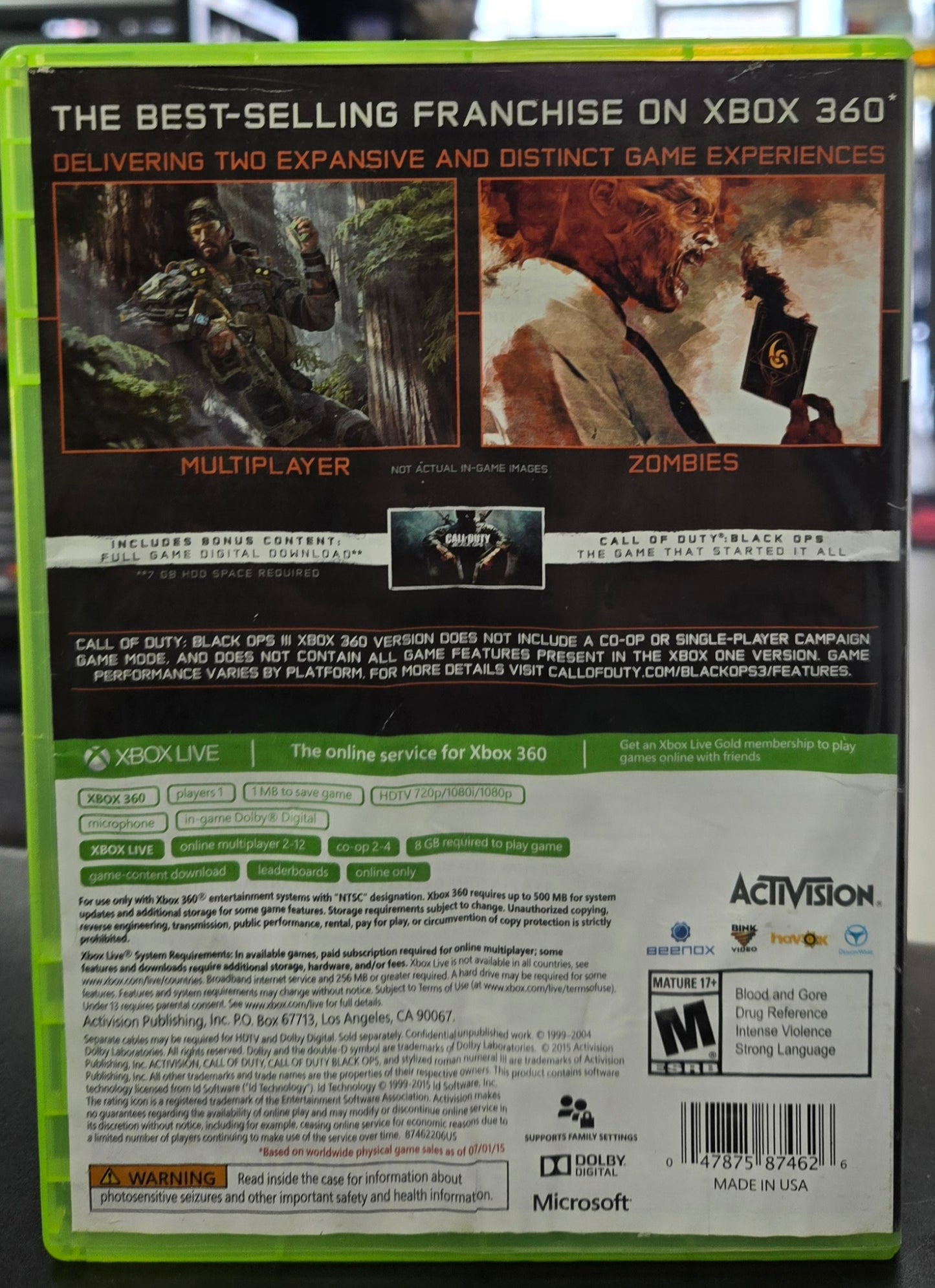 Call of Duty Black Ops III - Xbox 360