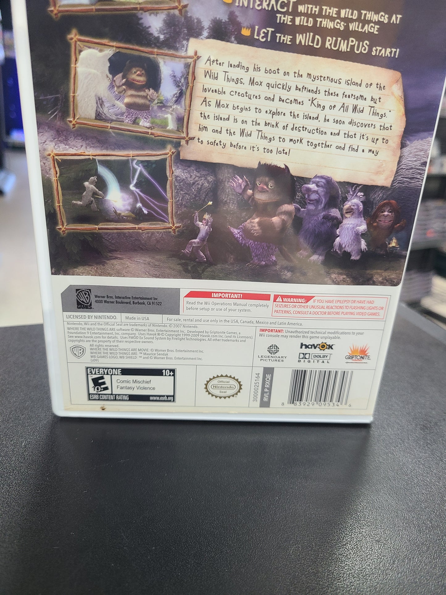Where the Wild Things Are - Wii