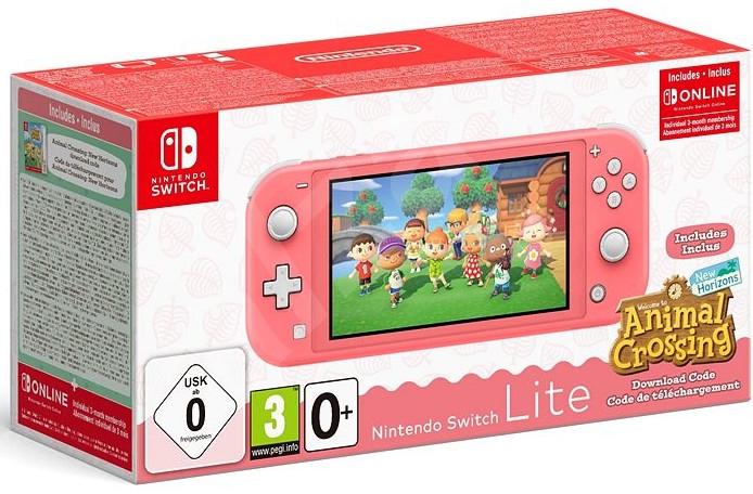Nintendo Switch Coral Animal Crossing Edition - PAL Console [Import]