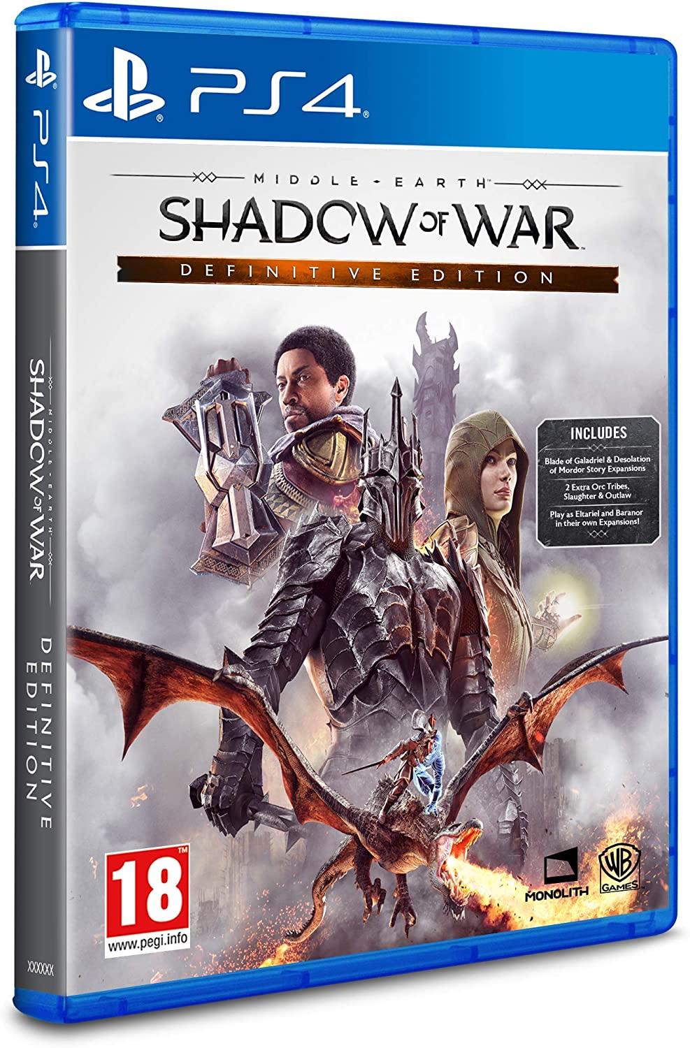 Middle Earth: Shadow Of War [Definitive Edition] - PAL Playstation 4 [Import]