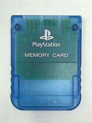 PS1 Memory Card [Clear Blue] - PlayStation