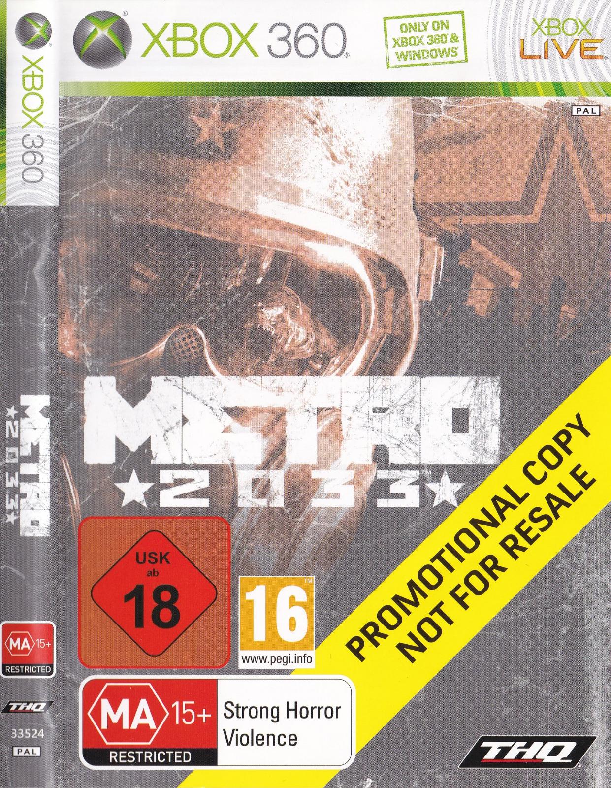 Metro 2033 [Not for Resale] - PAL Xbox 360 [Import]