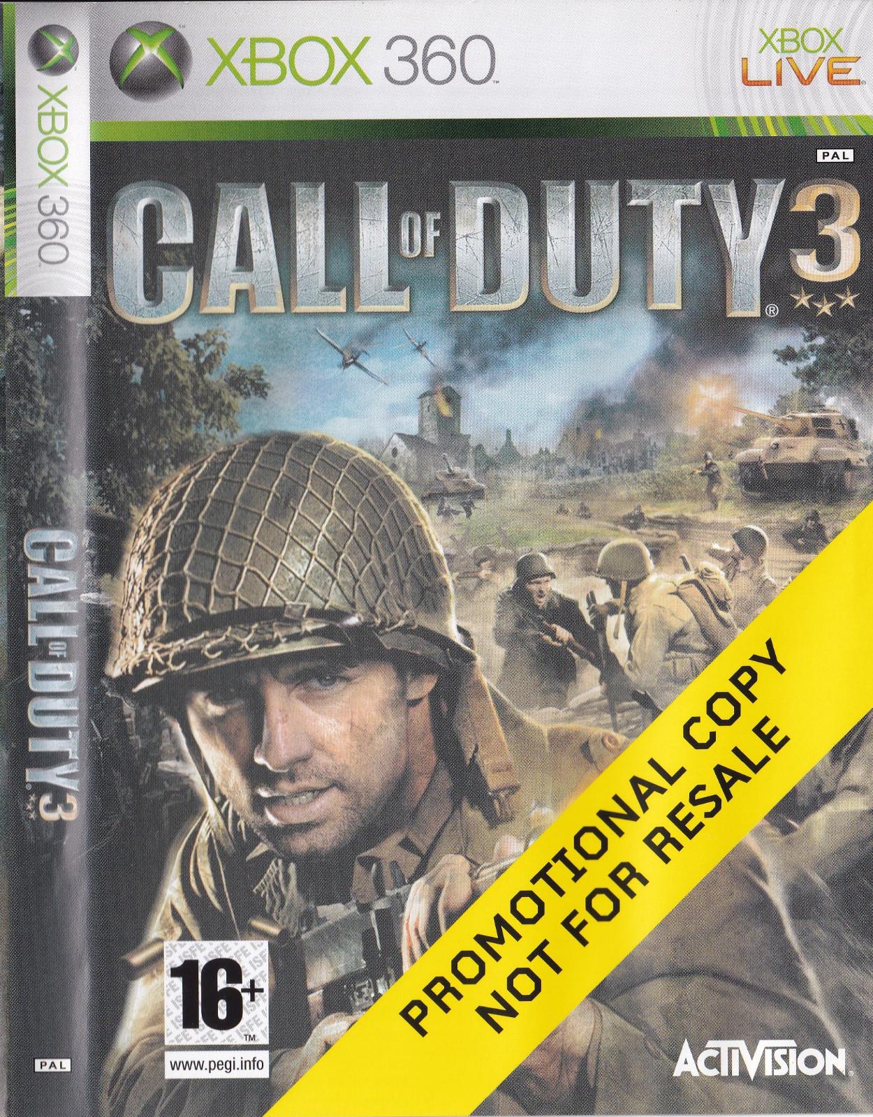 Call of Duty 3 [Not for Resale] - PAL Xbox 360 [Import]