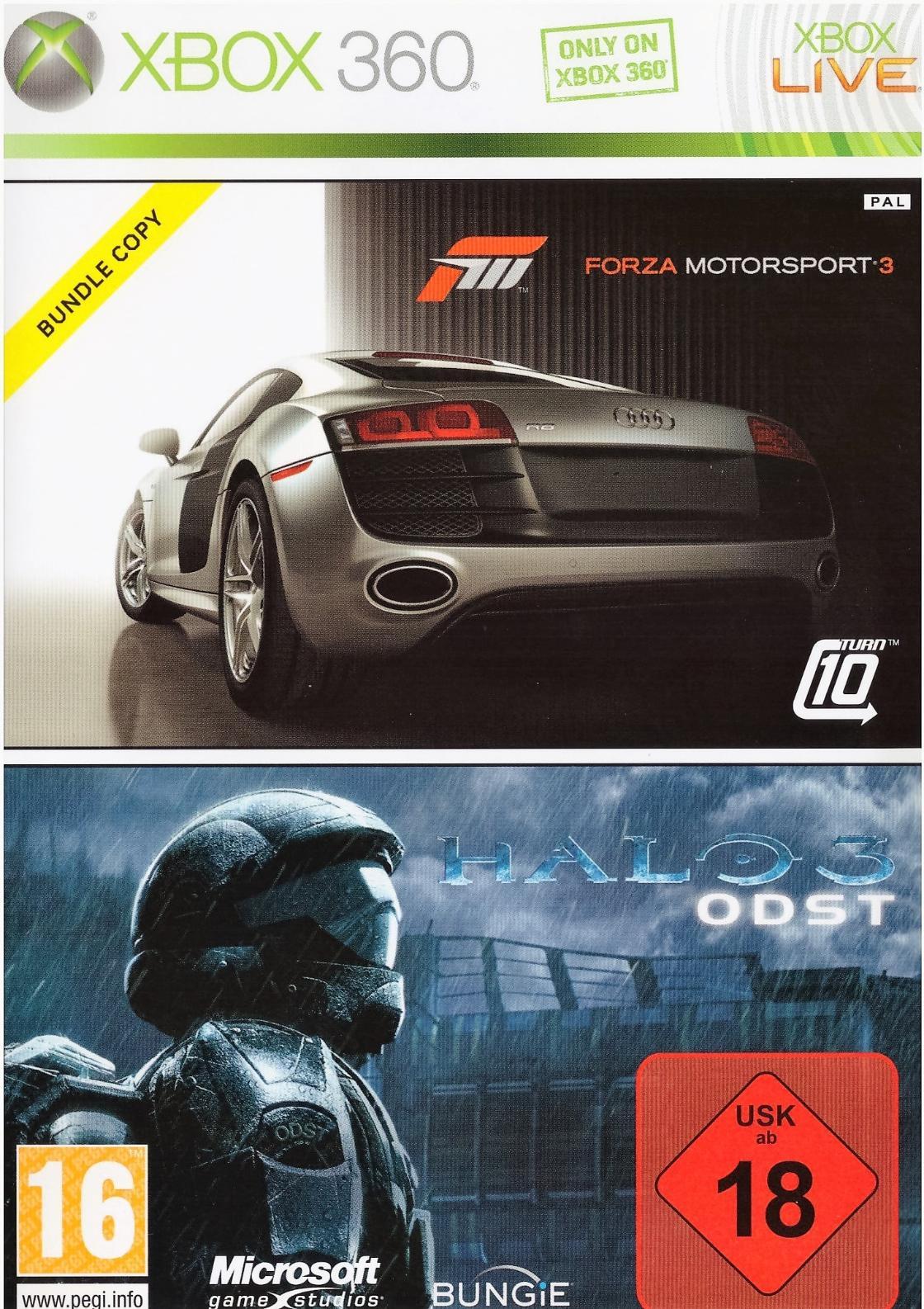 Forza Motorsport 3 & Halo 3: ODST - PAL Xbox 360 [Import]