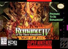 Romance of the Three Kingdoms IV Wall of Fire - SNES