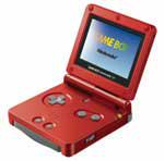 Red Gameboy Advance SP - Game Boy Advance
