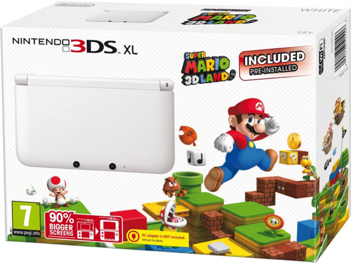 Nintendo 3DS XL White [Super Mario 3D Land Pre-installed] - PAL Console [Import]